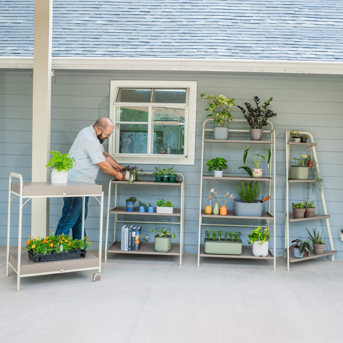 Four-Tier Corner Plant Stand