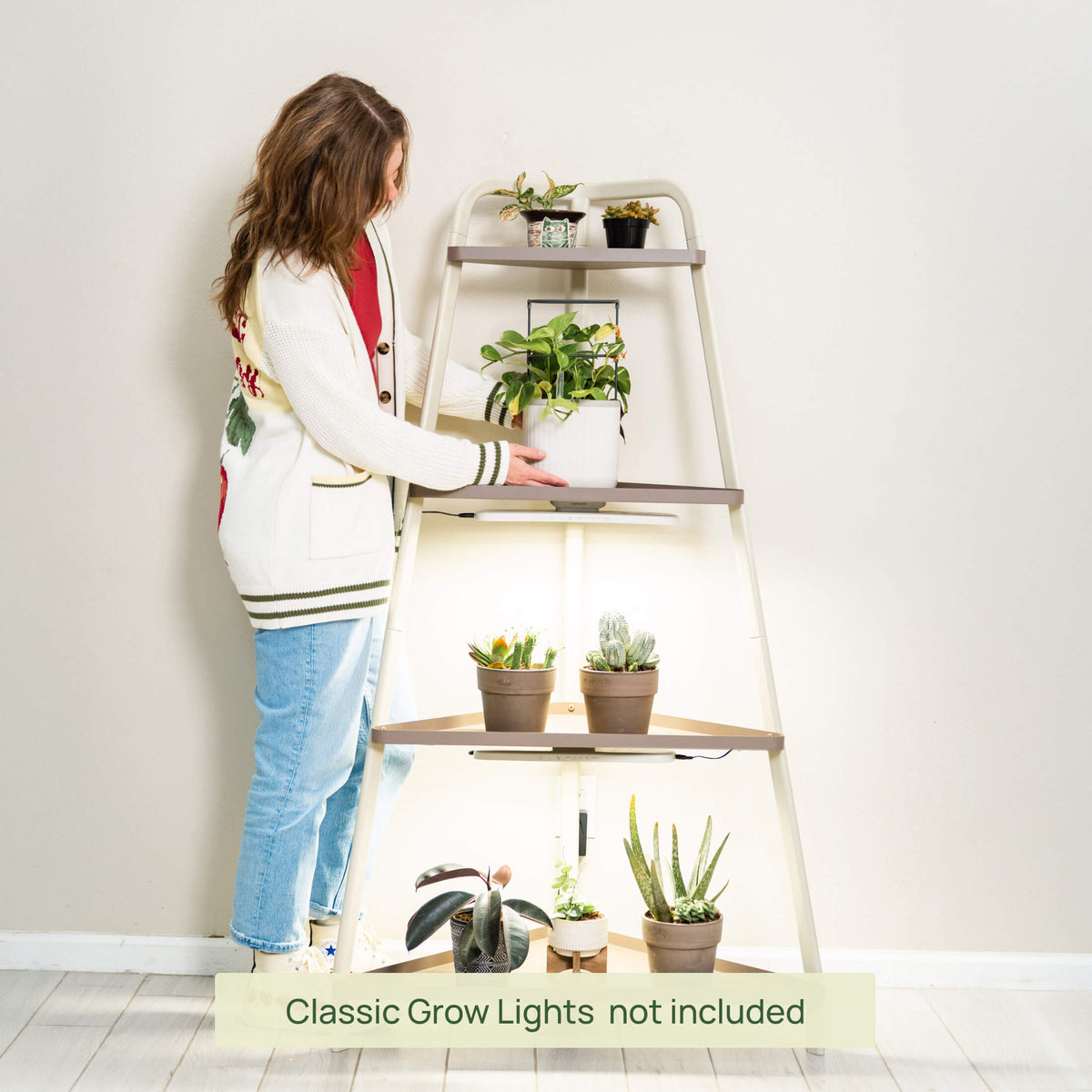 Four-Tier Corner Plant Stand