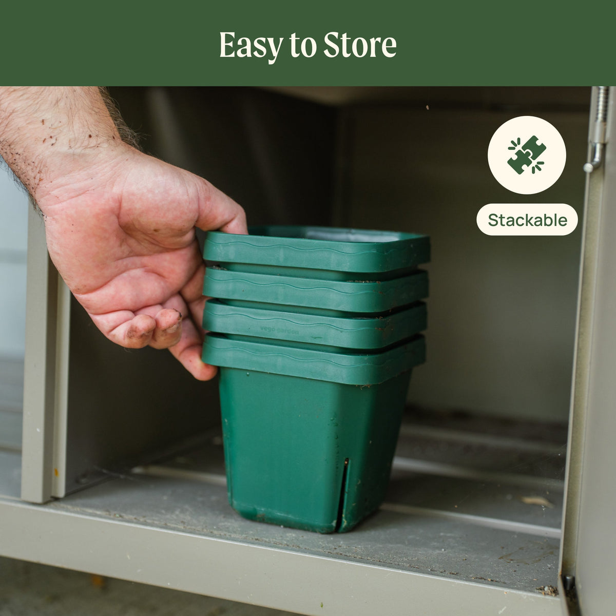 Seedling Pots, 5 x 5 Inches, 4 Pack