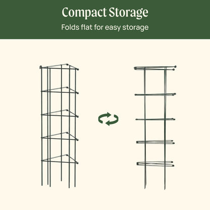 Product photo of modular triangle tomato cages, 11.5 inches
