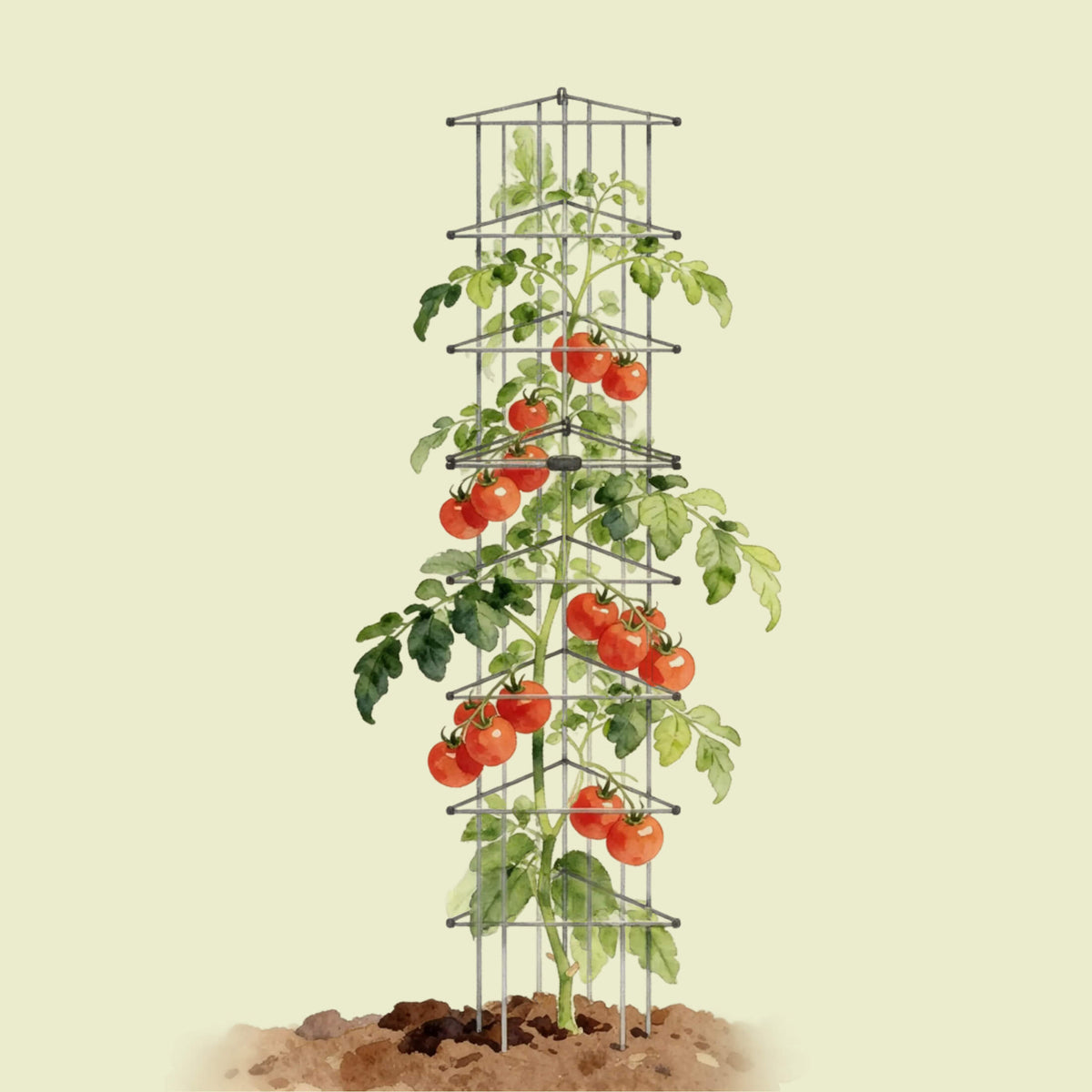 Product photo of modular triangle tomato cages, 11.5 inches