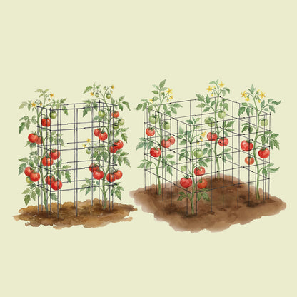 Product photo of modular triangle tomato cages, 11.5 inches