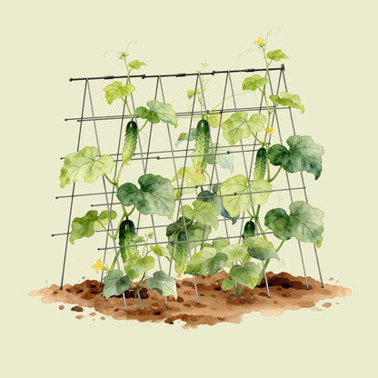 Product photo of modular triangle tomato cages, 14.5 inches
