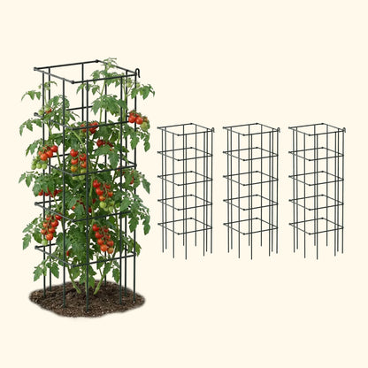 Product photo of modular square tomato cages, 11.5 inches