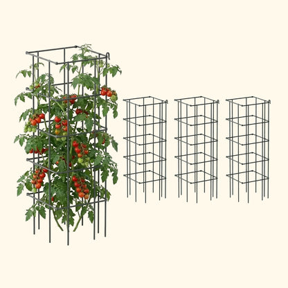 Product photo of modular square tomato cages, 11.5 inches