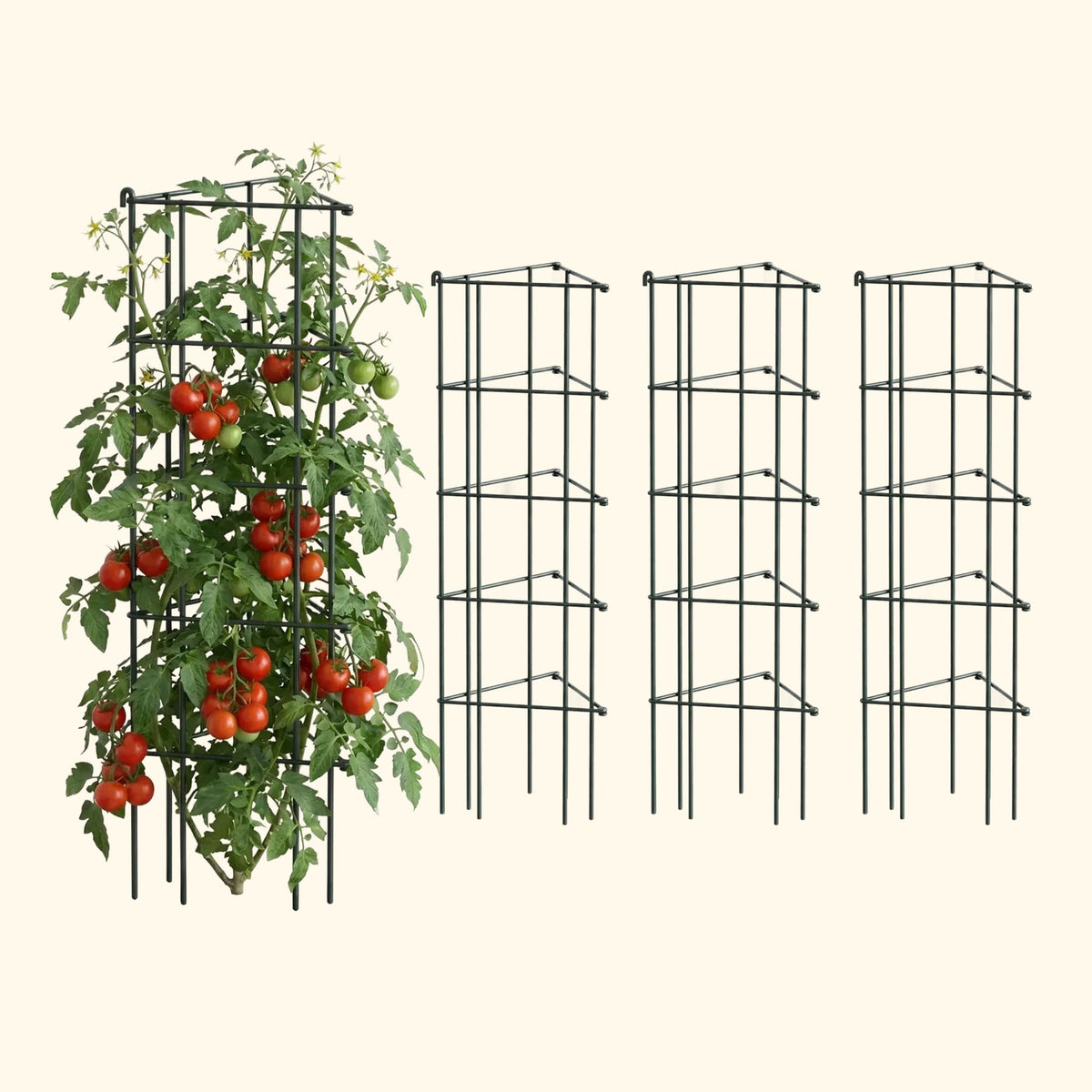 Product photo of modular triangle tomato cages, 11.5 inches