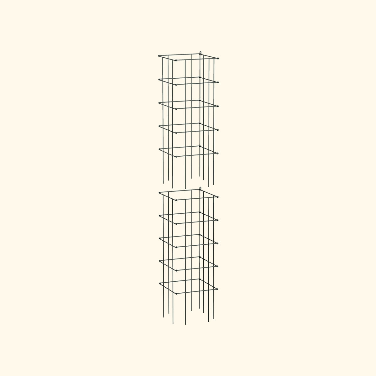 Product photo of modular square tomato cages, 16.5 inches