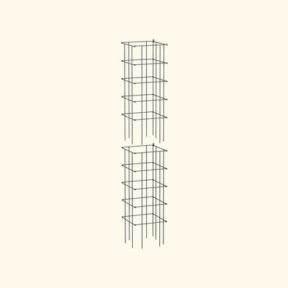 Product photo of modular square tomato cages, 16.5 inches