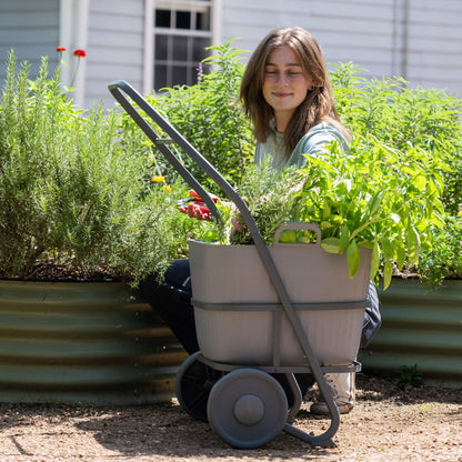 Rolling Garden Utility Cart, 12 Gallons
