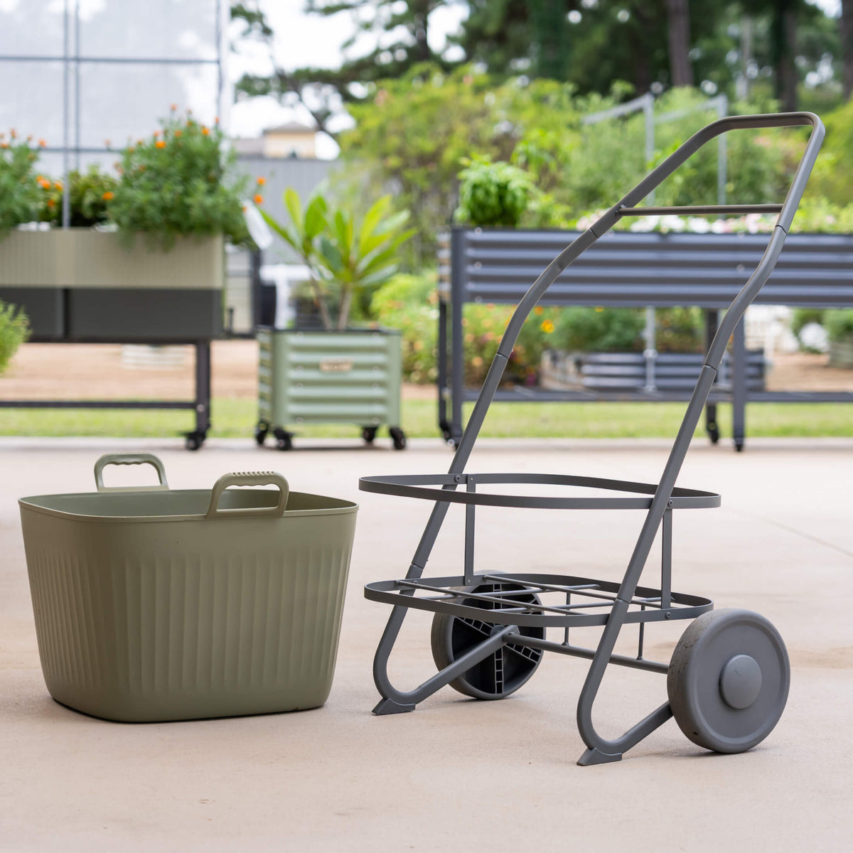 Rolling Garden Utility Cart, 12 Gallons