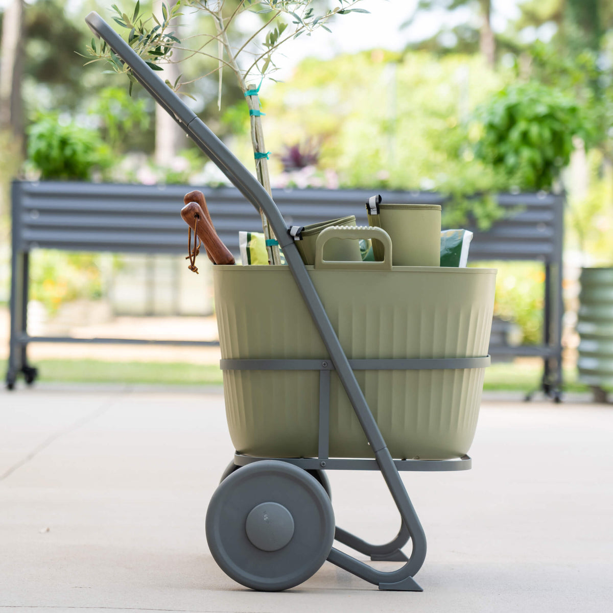 Rolling Garden Utility Cart, 12 Gallons