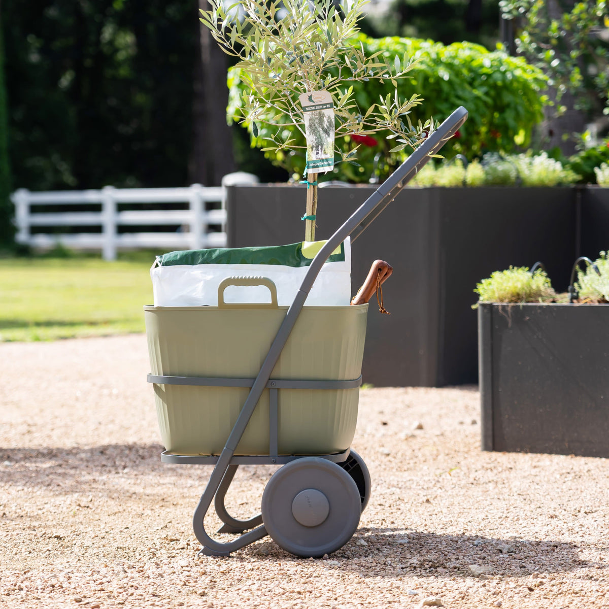 Rolling Garden Utility Cart, 12 Gallons