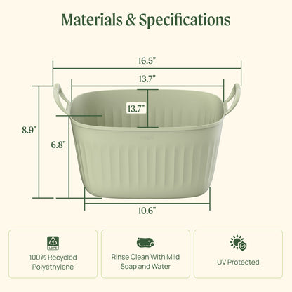 Product photo of 4-gallon garden utility tub