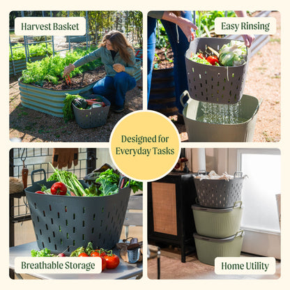 Product photo of 8-gallon garden strainer basket