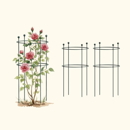 Round Flower Support Cage, 2 Pack