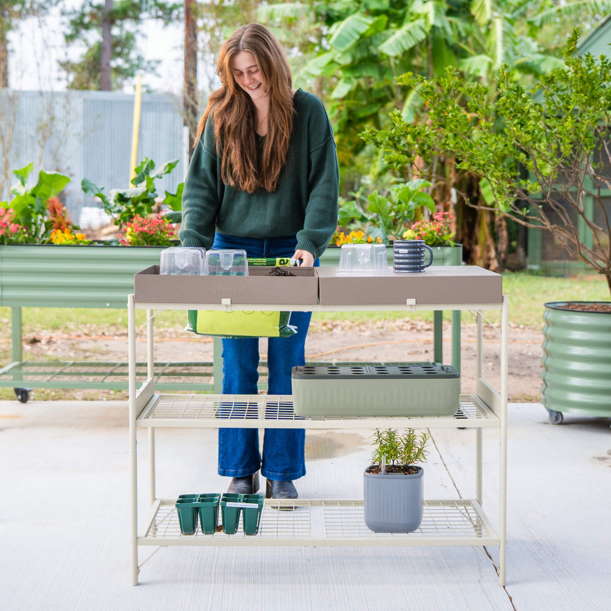 Product photo of garden potting table