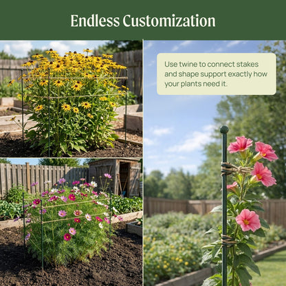 Spiral Garden Stakes, 4 Pack