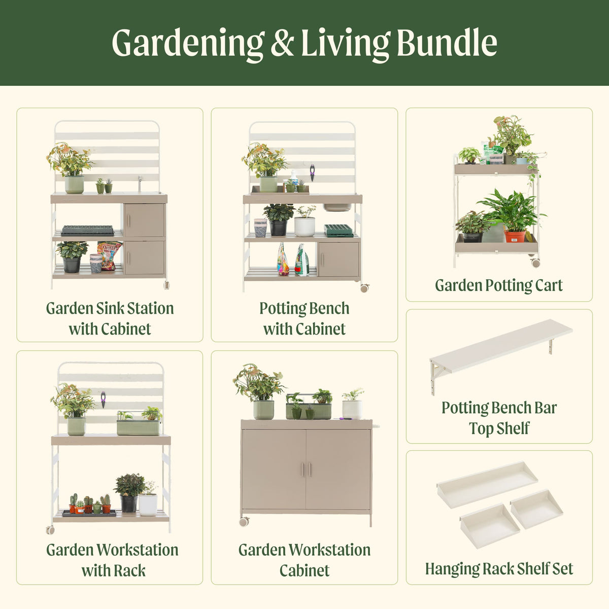 Product photo of gardening and living bundle