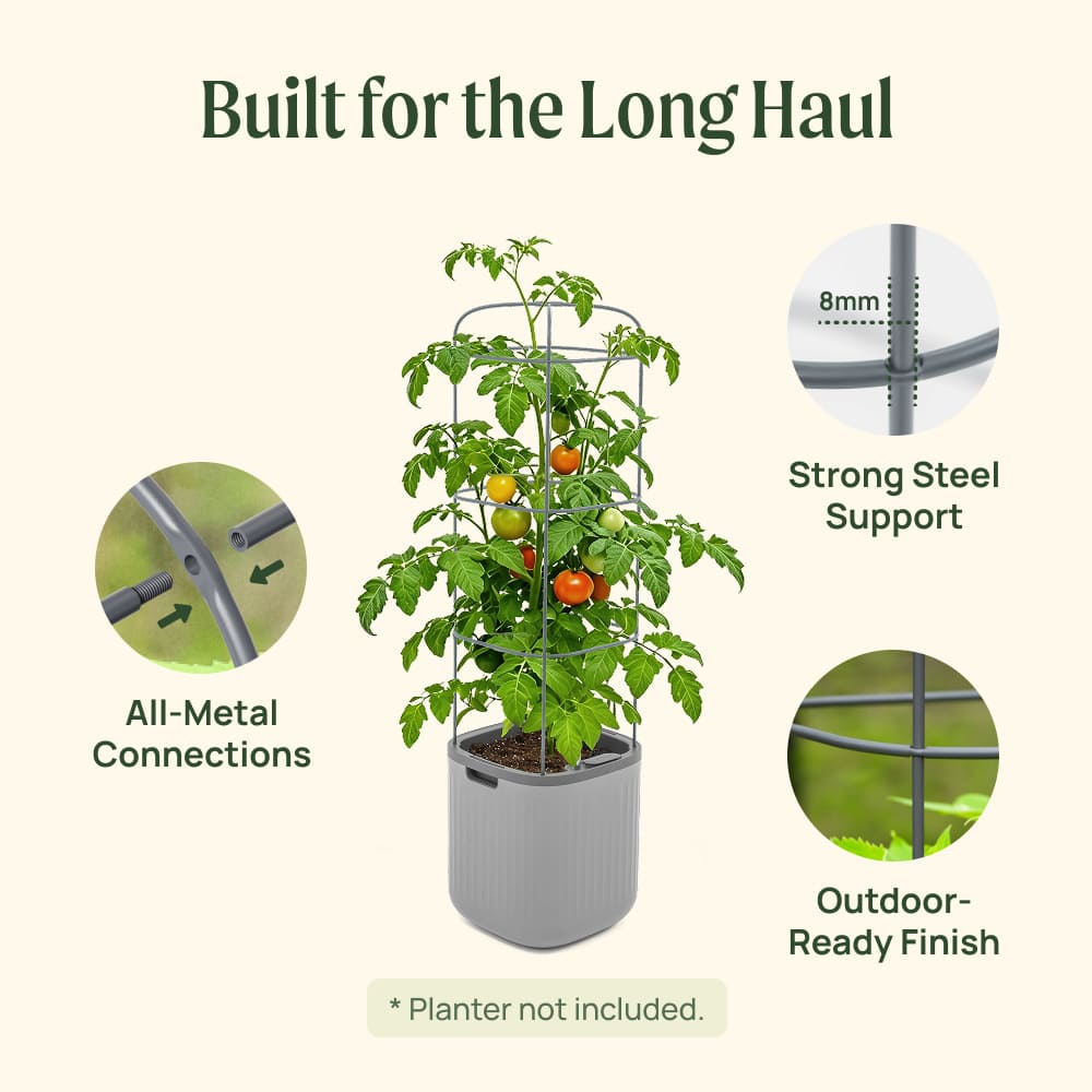Adjustable Metal Trellis for Tomato Planter