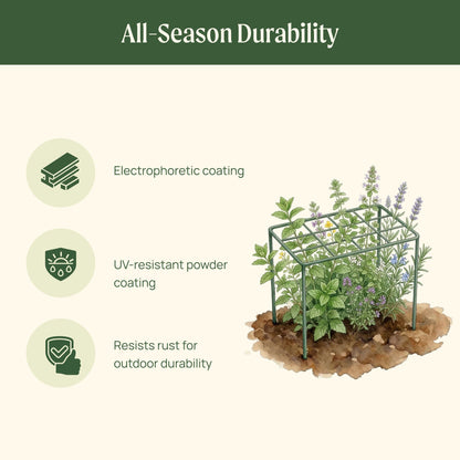 Grid Grow-Through Plant Supports, 4 Pack