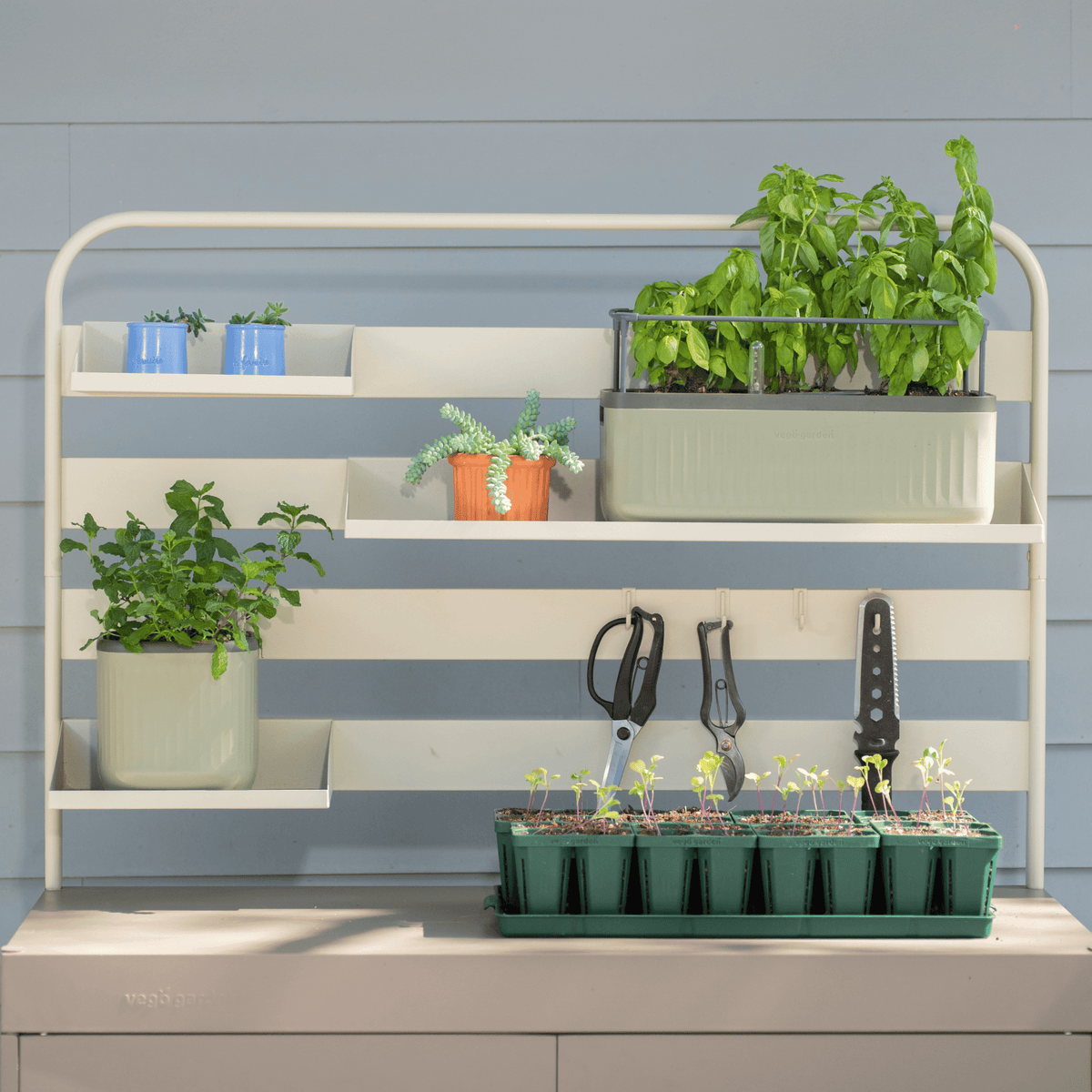 Product photo of hanging rack shelf set