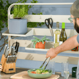 Product photo of hanging rack shelf set