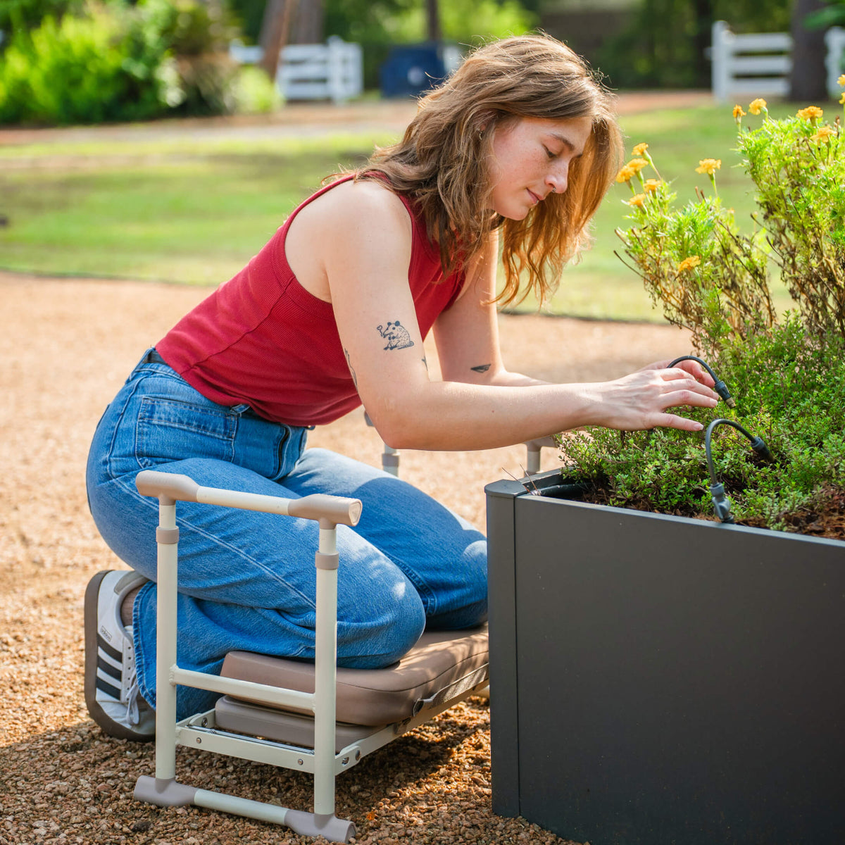 Aluminum Garden Kneeler and Seat