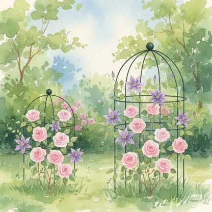 Birdcage Plant Trellis, 2 Pack