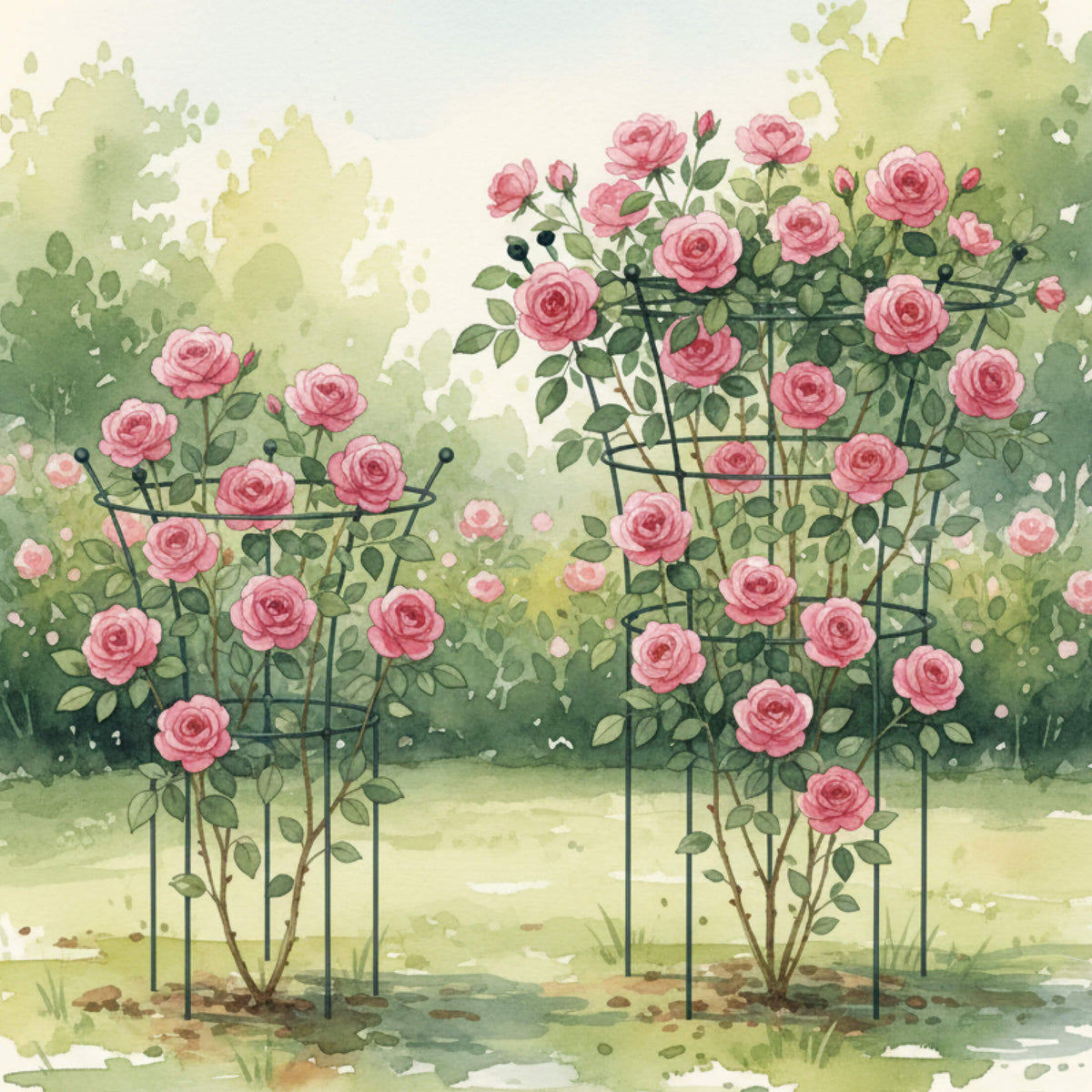 Trumpet Flower Support Cage, 2 Pack