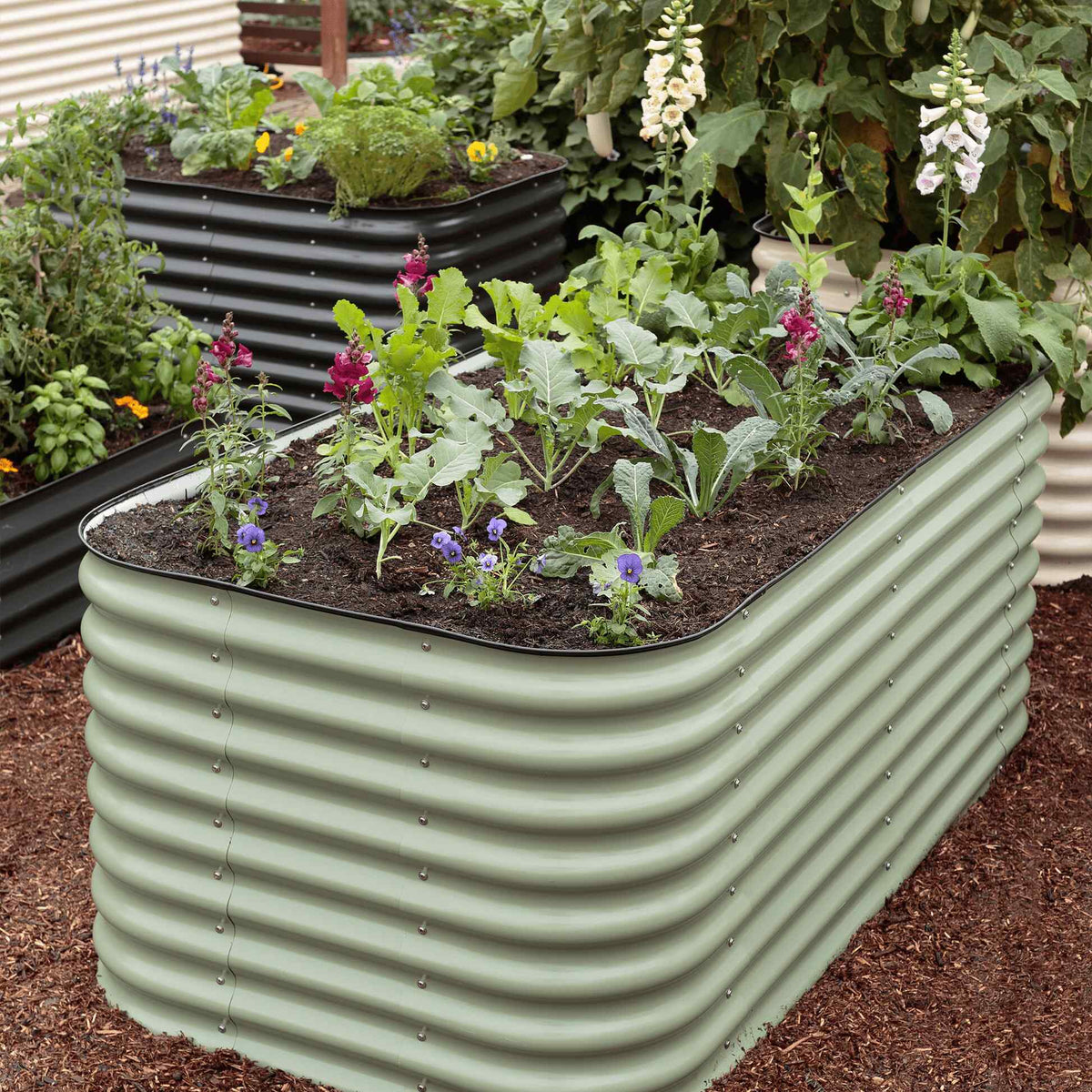 Modular Metal Raised Garden Bed, 29 Inches Tall