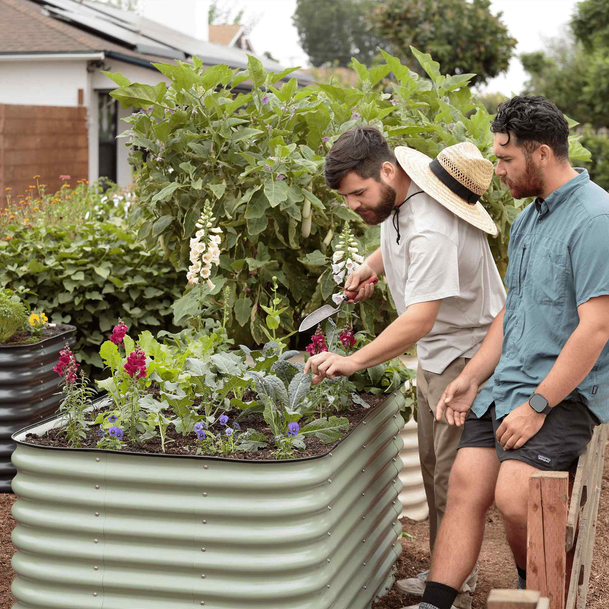 Modular Metal Raised Garden Bed, 29 Inches Tall