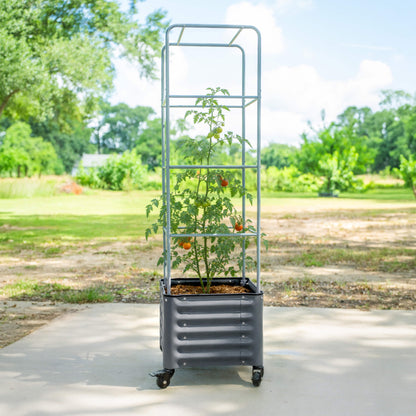 Rolling Tomato Planter with Cage, 30 Gallons