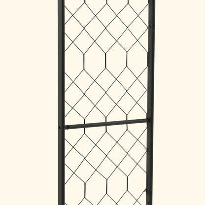 Shallow-Curve Garden Arch, Lattice Frame