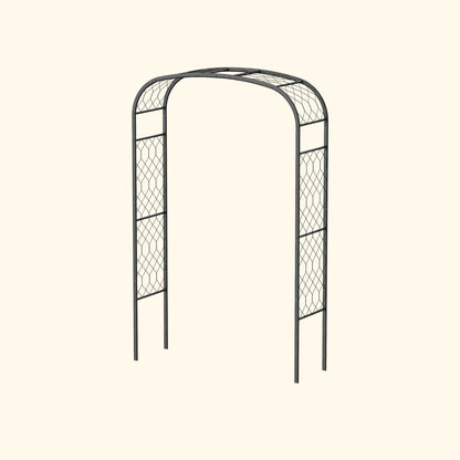 Shallow-Curve Garden Arch, Lattice Frame