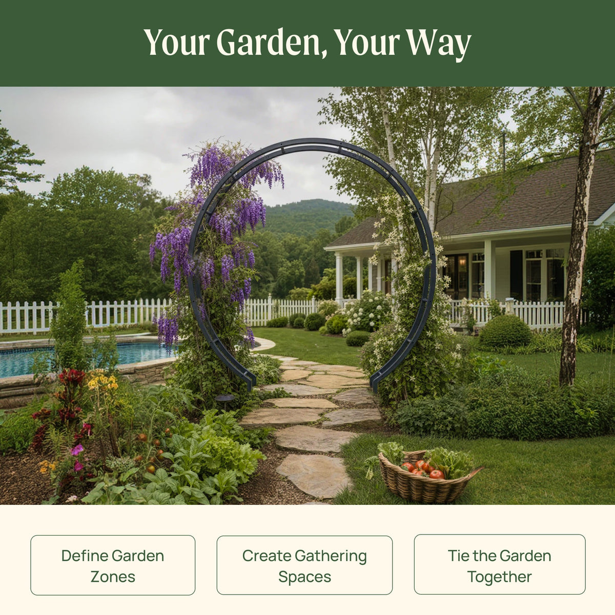 Round Moon Garden Gate