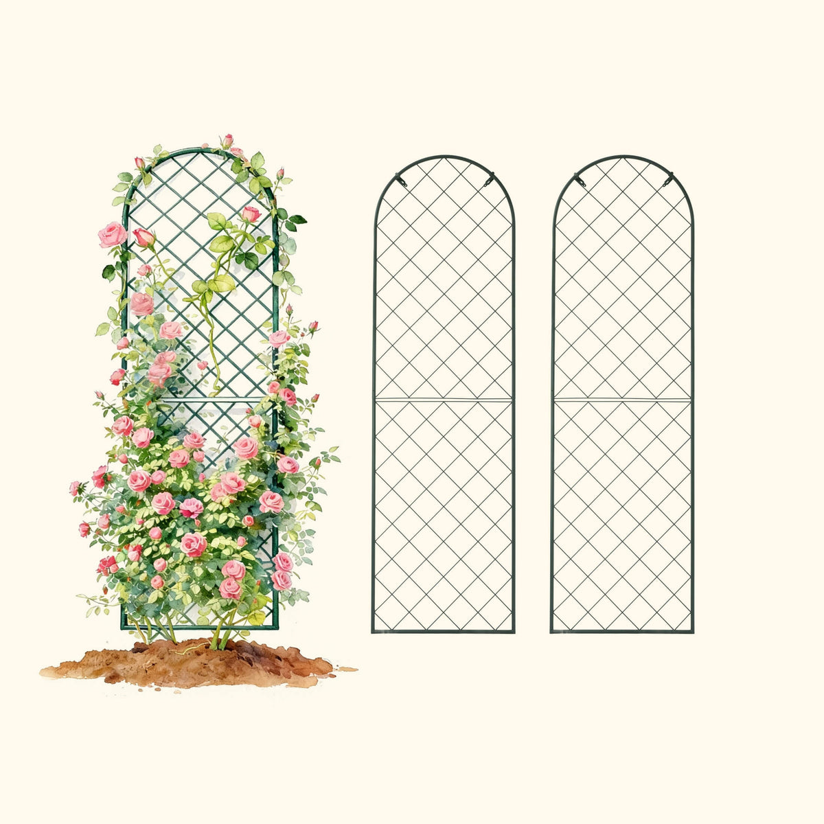 Wall-Mounted Garden Trellis