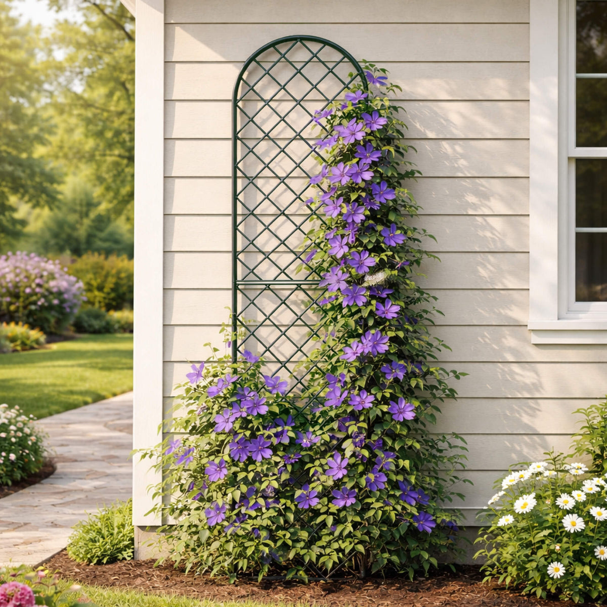 Wall-Mounted Garden Trellis