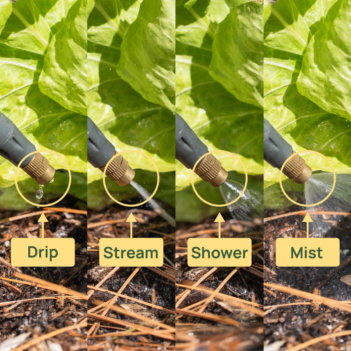 Product photo of adjustable mist nozzle for irrigation
