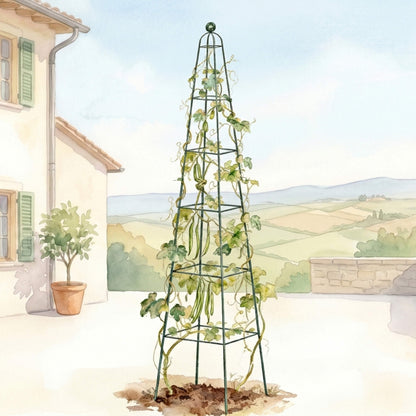 Pyramid Obelisk Garden Trellis, 7.8 Feet