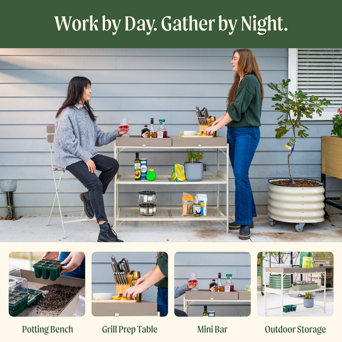 Product photo of garden potting table