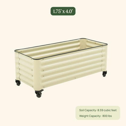 Product photo of rolling garden bed, 21 x 48 inches