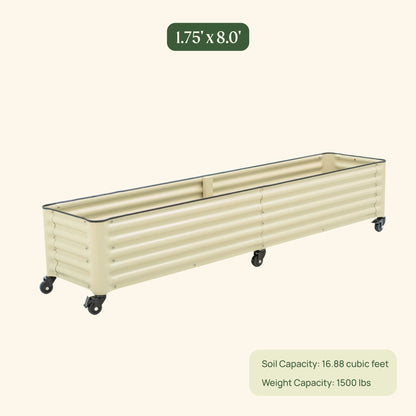 Product photo of rolling garden bed, 21 x 96 inches