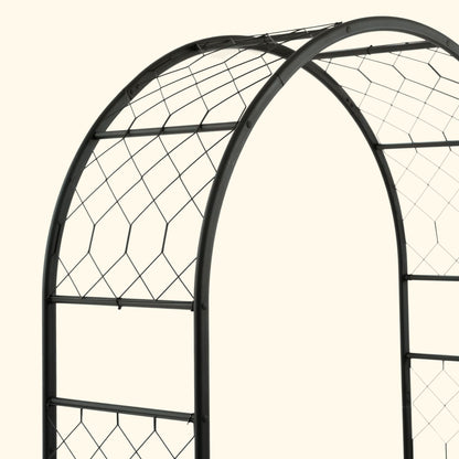 Round Lattice Garden Arch