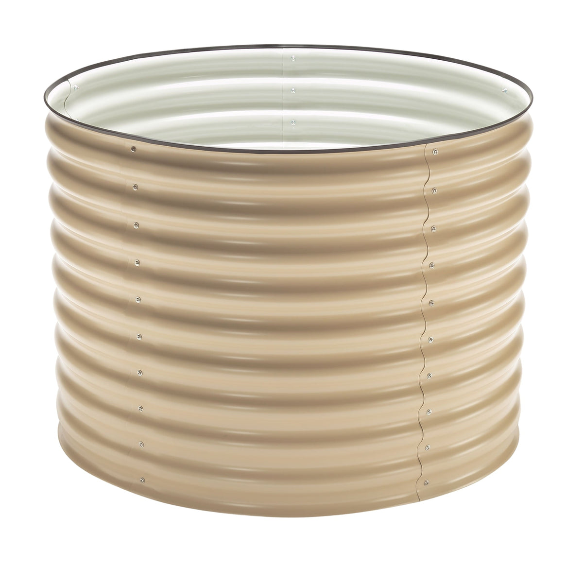 Round Metal Raised Garden Bed, 29 Inches Tall