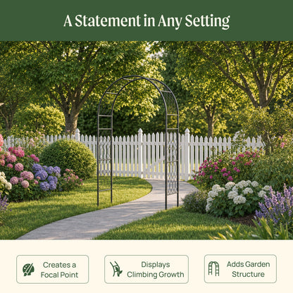 Round Lattice Garden Arch
