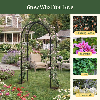 Round Lattice Garden Arch