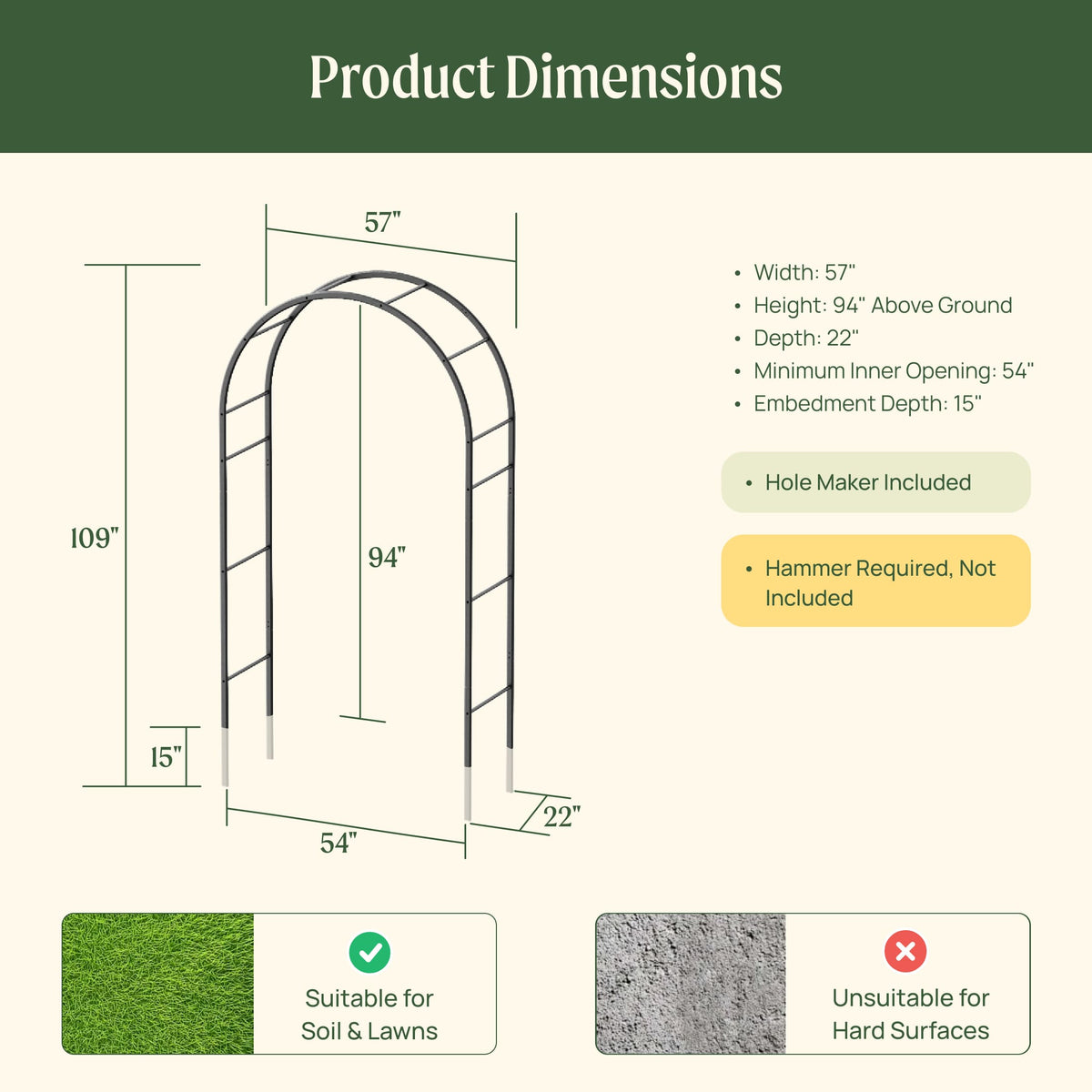 Round Garden Arch