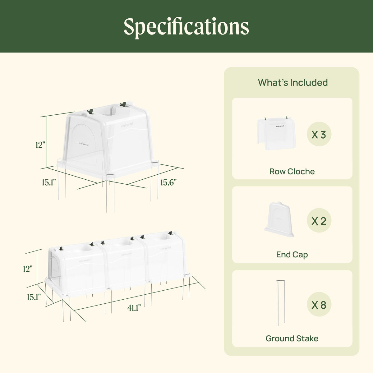 Modular Row Cloche Kit