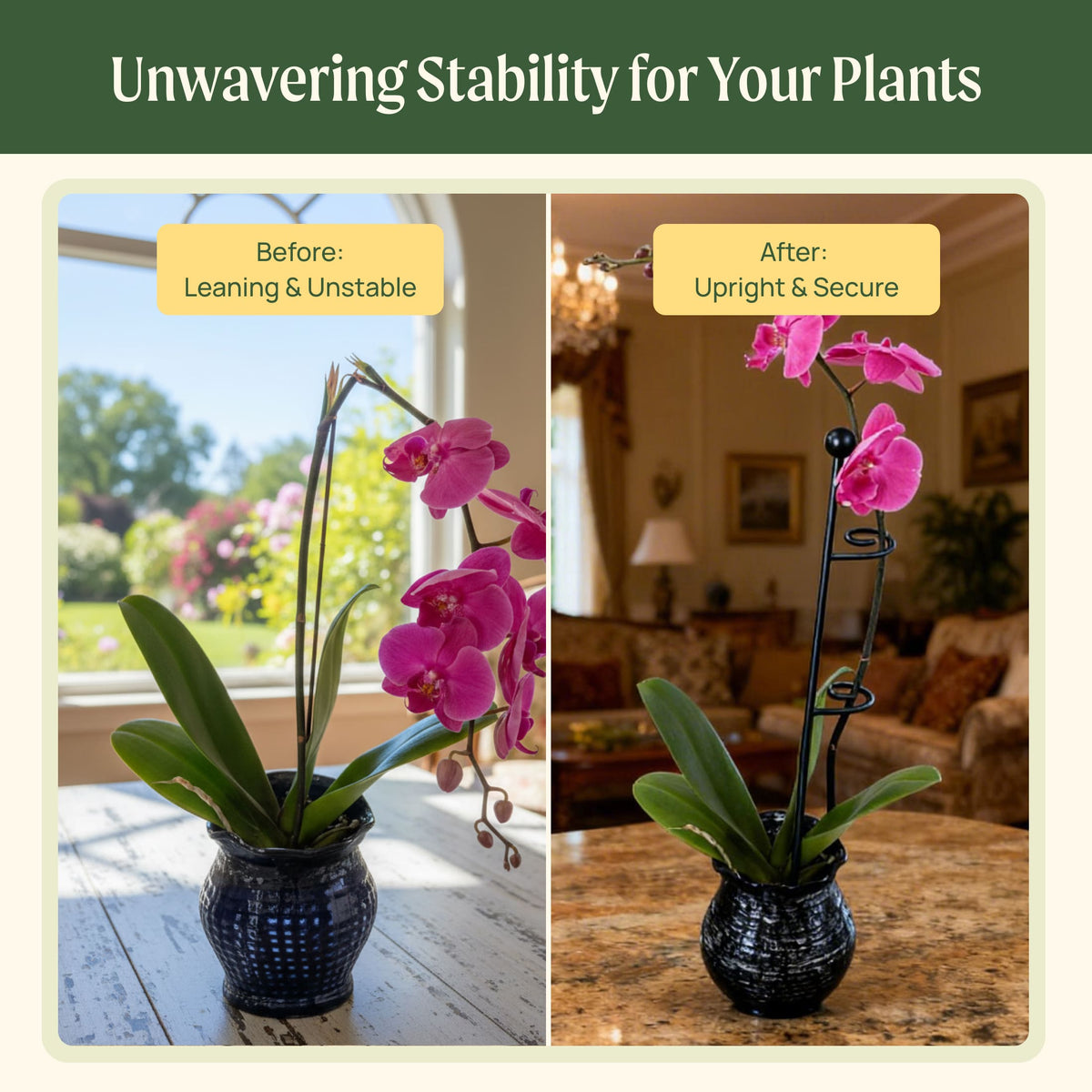 Loop Single-Stem Plant Supports, 3 Pack