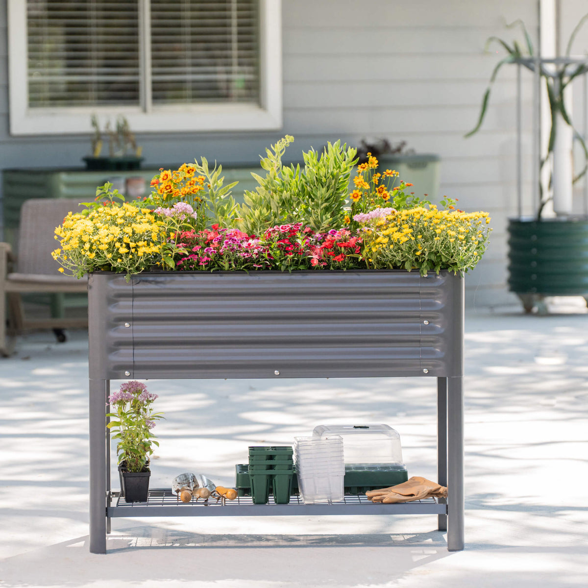Product photo of slim rolling elevated bed, 18 x 66 inches
